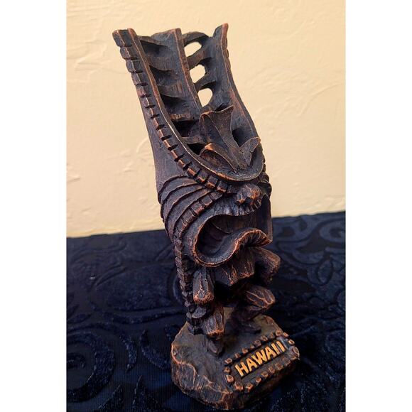 Long Life Tiki; Hawaii; VTG KC Company Traditional / Souvenir; 7" Tall - Picture 3 of 11
